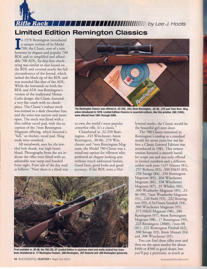 successful hunter magazine article image