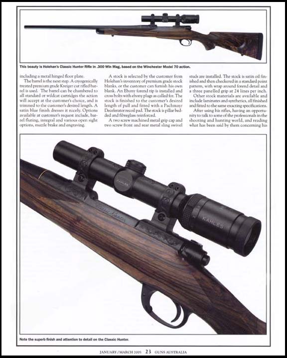 Guns Austrailia magazine article image