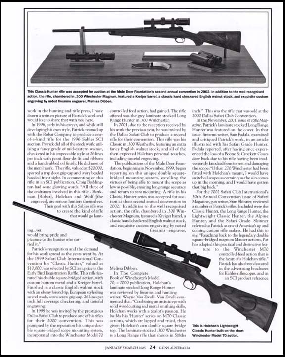 Guns Austrailia magazine article image