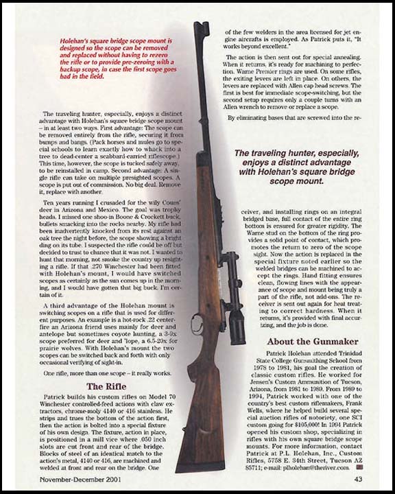 rifle sporting magazine article image